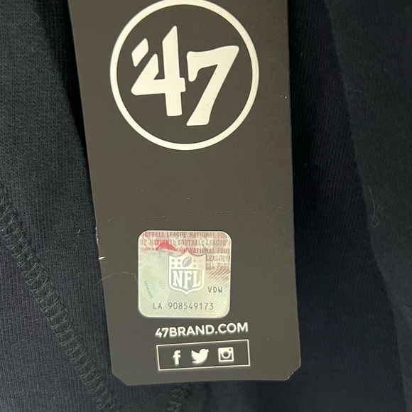 NWT Houston Texans Hoodie Sweatshirt Pullover Navy Blue NFL Football Size Medium - Picture 5 of 6